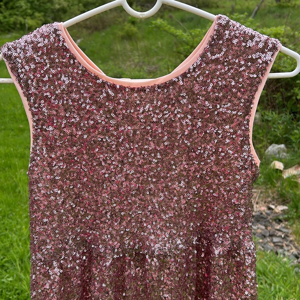 EC Emerald Sundae Pink Sequin Dress Wedding Party Dance Graduation Barbie Girls - Picture 7 of 7